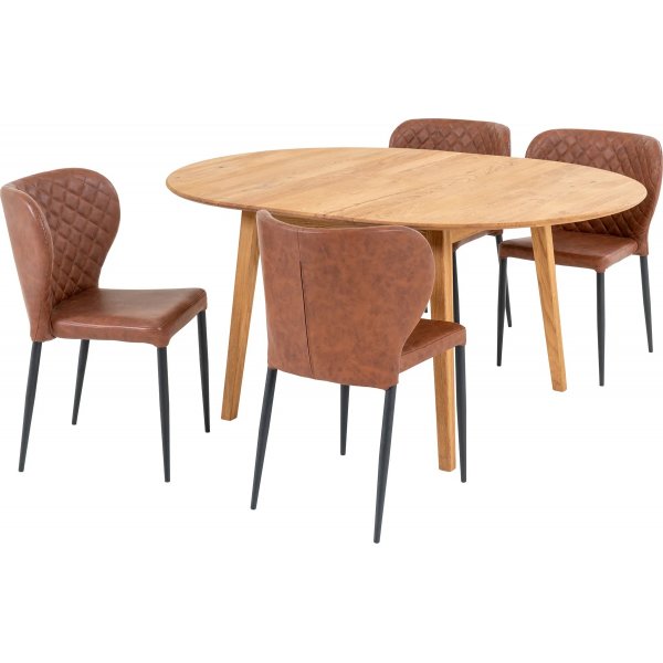 Groupe à manger Metz - Naturel/marron Groupe à manger Metz - Naturel/marron