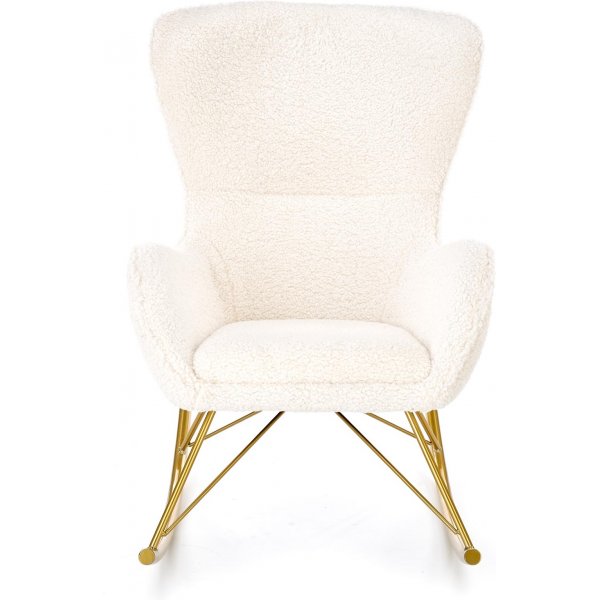 Chaise  bascule Doro - Blanc crme/or