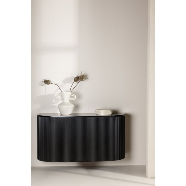 Loca wandhangende bijzettafel 120 x 45 cm - Zwart Loca wandhangende bijzettafel 120 x 45 cm - Zwart