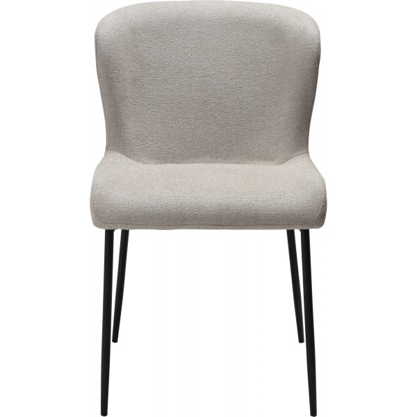 Chaise de salle  manger Glam - Cachemire boucle/noir