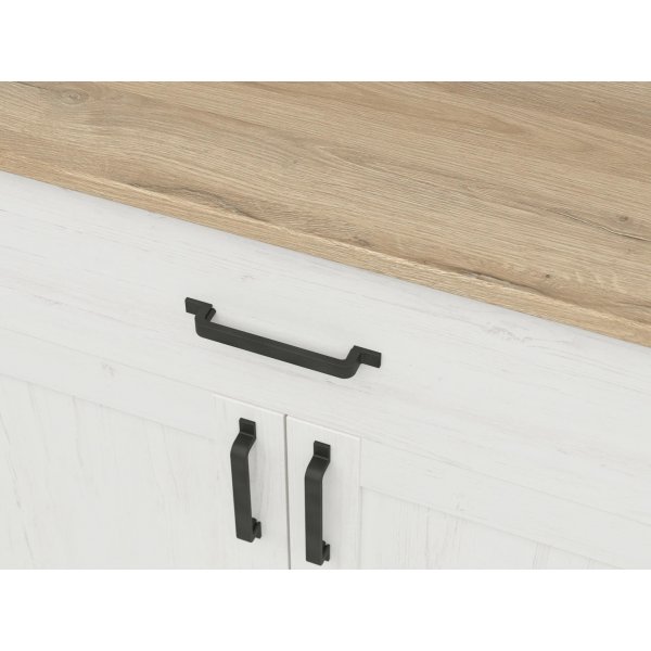 Loksa ladekast 102 cm - Wit grenen/eiken Loksa ladekast 102 cm - Wit grenen/eiken