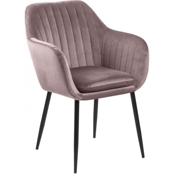 Emilia karmstol - Rosa/svart