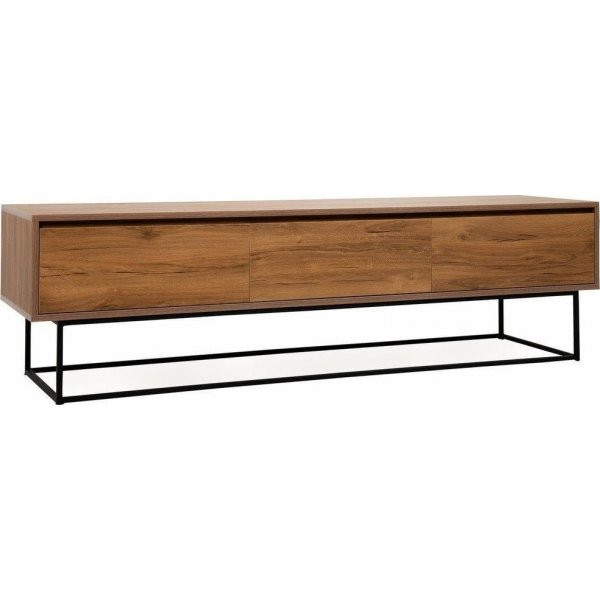 Lupin TV-bnk 180 cm - Valnt/svart