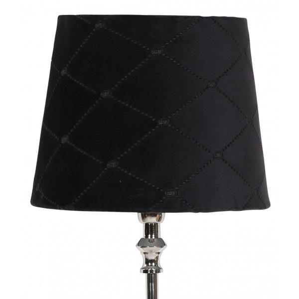 Velvet Diamond lampskrm 23 cm - Svart