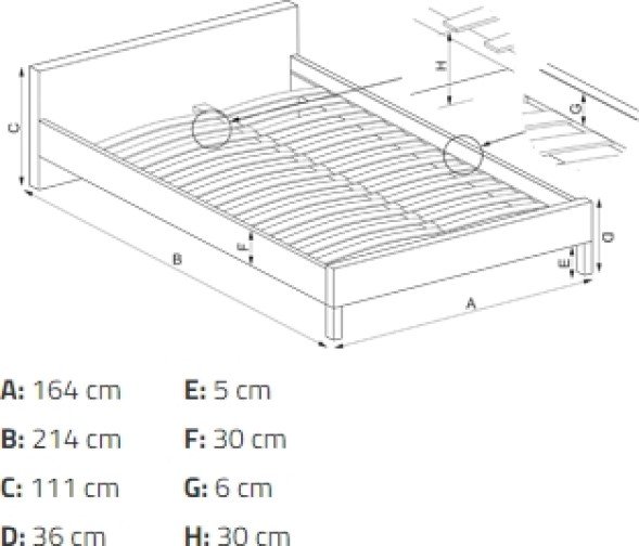 Amaze bedframe met opbergruimte 160x200 cm - Grijs fluweel