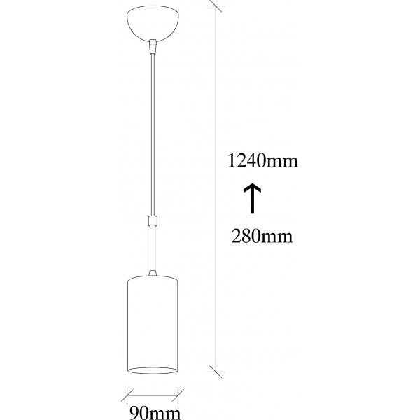Plafonnier Ken 6396 - Or/noir