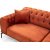 Siesta Capitone 3-sits soffa - Orange