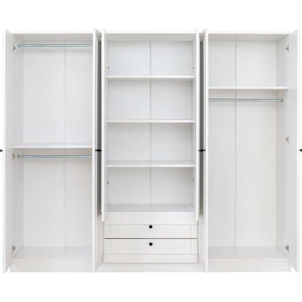 Armoire Lia 210 x 52 x 178 cm - Blanc Armoire Lia 210 x 52 x 178 cm - Blanc