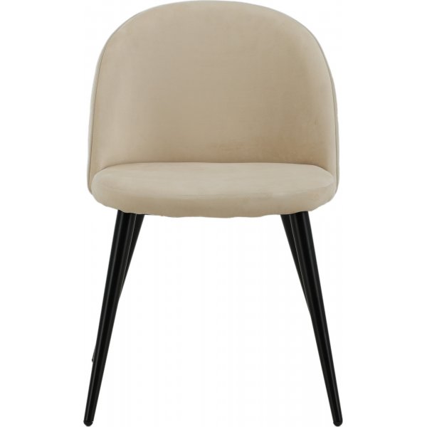 Alice matstol - Beige sammet