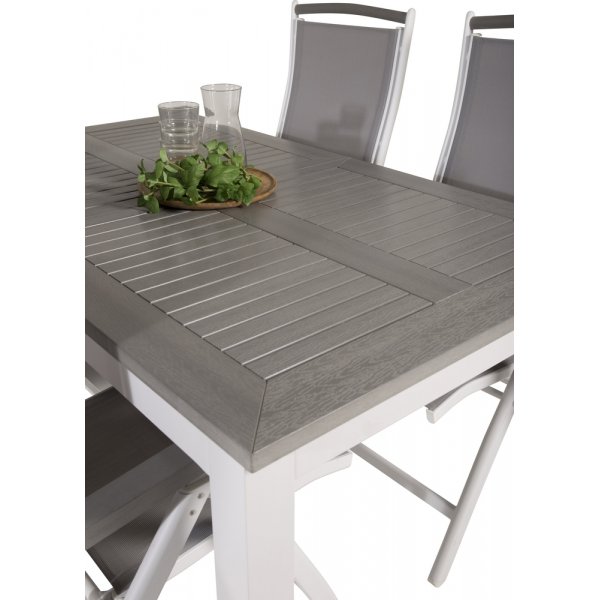 Albany utematgrupp med 4 st Albany stolar - Gr/Vit