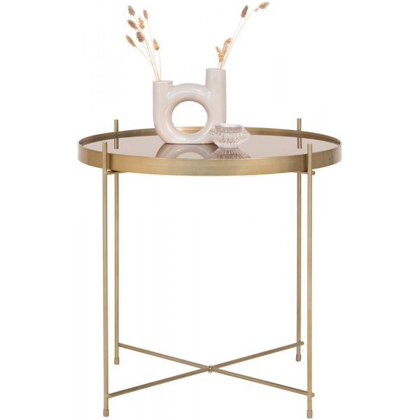 Venezia Soffbord 48 x 48 cm - Mässing/glas Venezia Soffbord 48 x 48 cm - Mässing/glas
