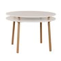 Hay runt matbord 110 cm - Vit/Ek