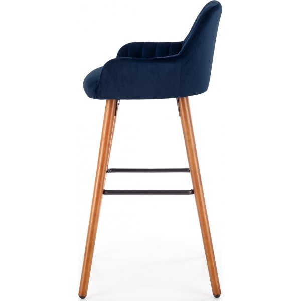 Tabouret de bar Wilfrid - Bleu fonc