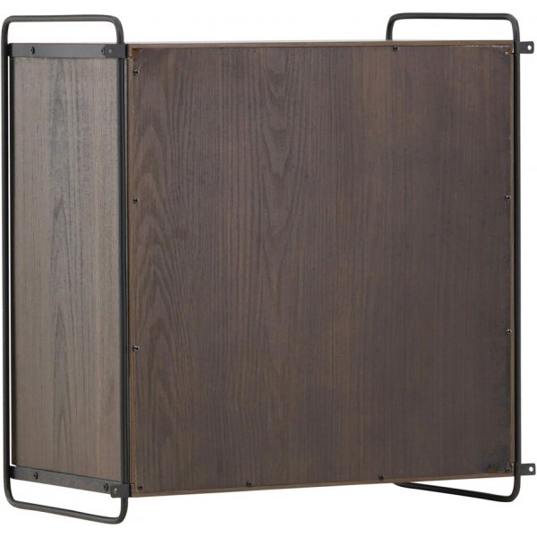 Paris wandkast 68 x 60 cm - Zwart/Mocca