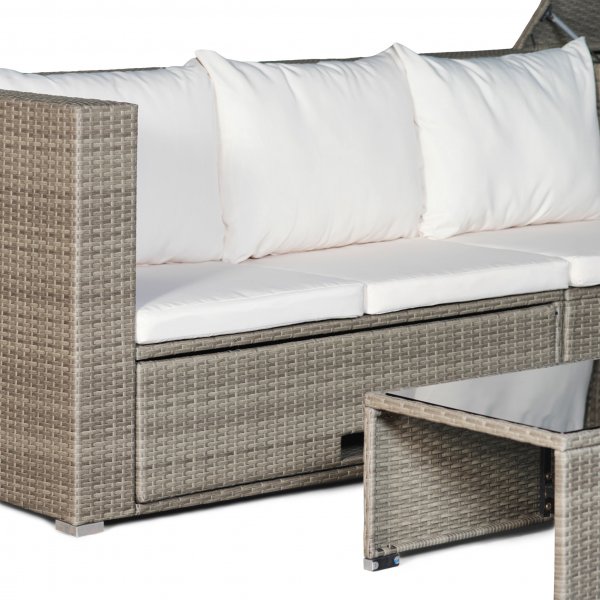 Lyxig loungegrupp | Brun konstrotting Djursvik