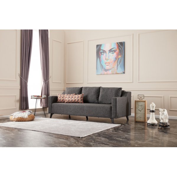 Doga 3-sits bäddsoffa - Antracit Doga 3-sits bäddsoffa - Antracit