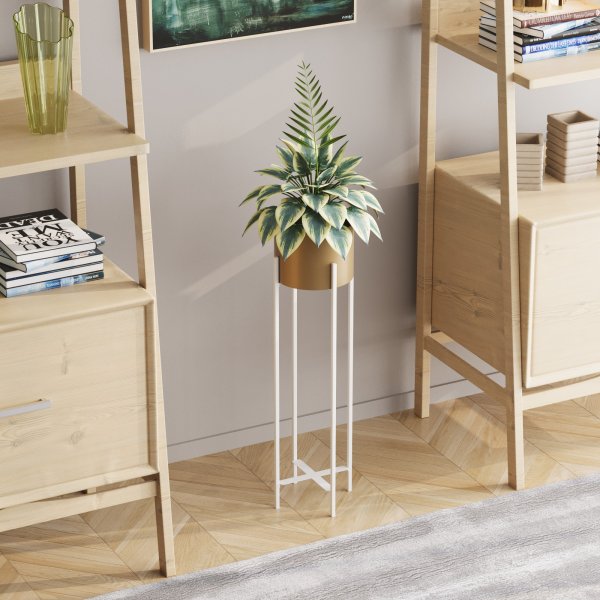 Pot Plato 25 - Blanc/or Pot Plato 25 - Blanc/or