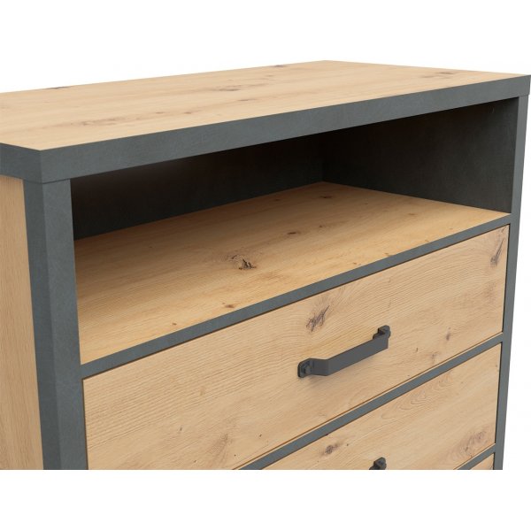 Weston ladekast 90 cm - Artisan eiken/grijs Weston ladekast 90 cm - Artisan eiken/grijs