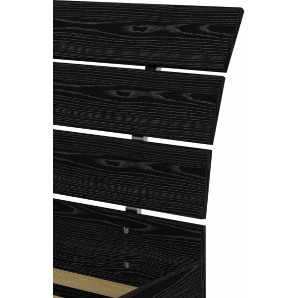 Naia bed 137 x 191 cm - Zwart