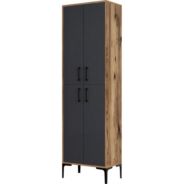 Armoire Berlin - Noyer/anthracite