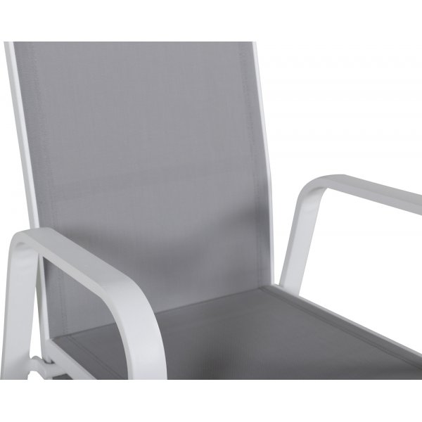 Fauteuil Copacabana - Gris/Blanc
