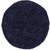 Ryamatta Shaggy Lux Denimblå - Ø120 cm