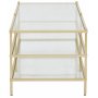Tiffany Inca soffbord 120 x 51 cm - Mssing / Glasskiva