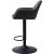 Tabouret de bar Casco - Motif ray gris fonc