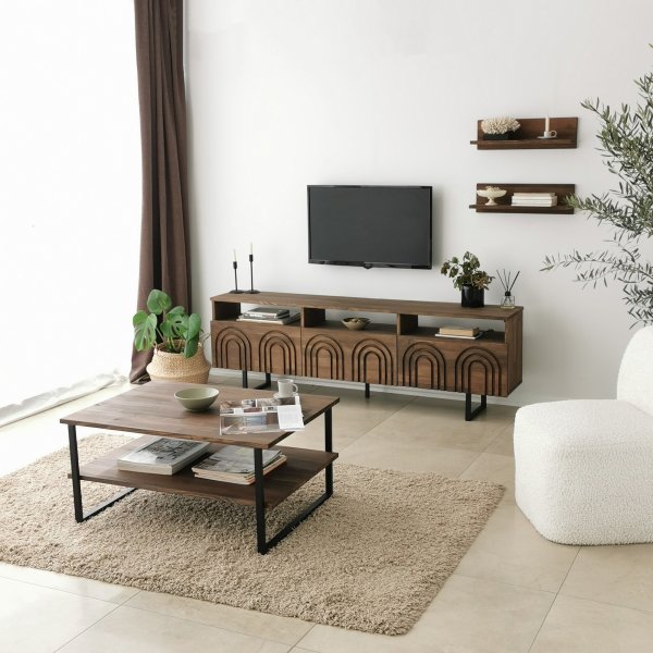 Table basse Neta 85 x 60 cm - Noyer Table basse Neta 85 x 60 cm - Noyer