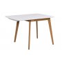 Orson klaffbord 80x80 cm + 30 cm - Vit/ek