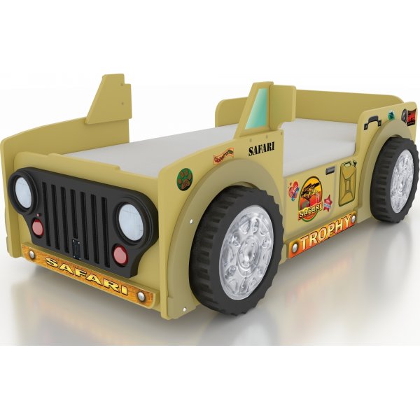 Jeep safari barnsäng - Gul Jeep safari barnsäng - Gul