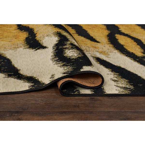 Tapis tissé plat Domani Tigre Doré Tapis tissé plat Domani Tigre Doré