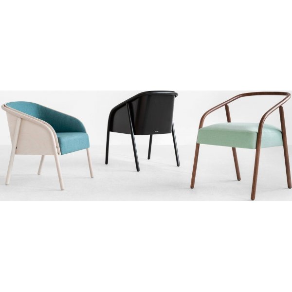 Fauteuil prune - Couleur du cadre et du revêtement au choix Fauteuil prune - Couleur du cadre et du revêtement au choix