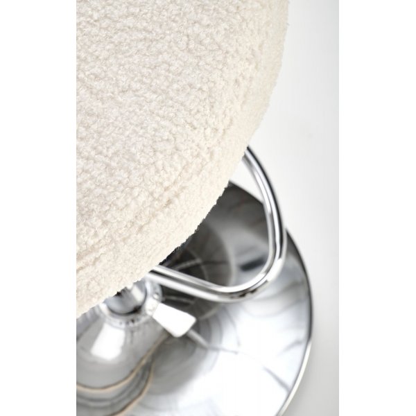 Tabouret de bar Pelican 109 - Crème/noyer Tabouret de bar Pelican 109 - Crème/noyer