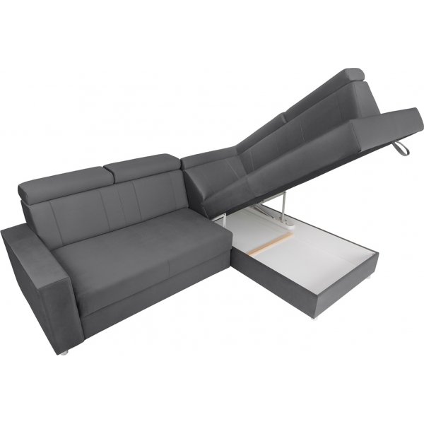 Canapé d\\\'angle Lone avec bout ouvert à droite - Gris Canapé d\\\'angle Lone avec bout ouvert à droite - Gris