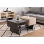 Frank soffbord 100 x 60 cm - Beige/antracit