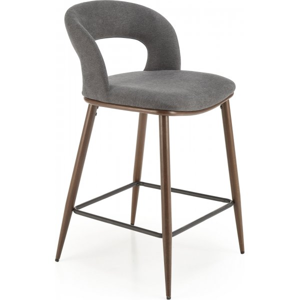 Tabouret de bar Pelican 114 - Gris/noyer
