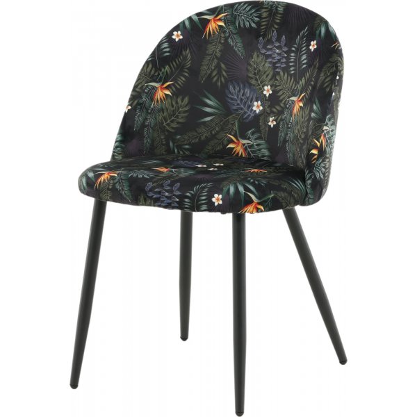 Alice matstol - Svart blomma Alice matstol - Svart blomma