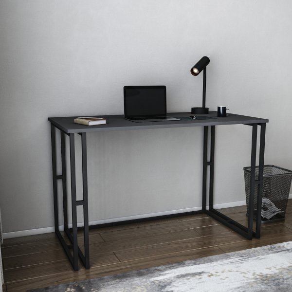 Bureau Kane 120 x 60 cm - Noir/anthracite Bureau Kane 120 x 60 cm - Noir/anthracite