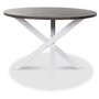 Skagen runt matbord - Vit/brun