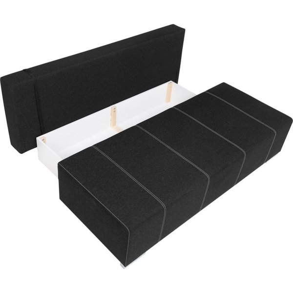 Canapé lit 3 places Street - Noir Canapé lit 3 places Street - Noir