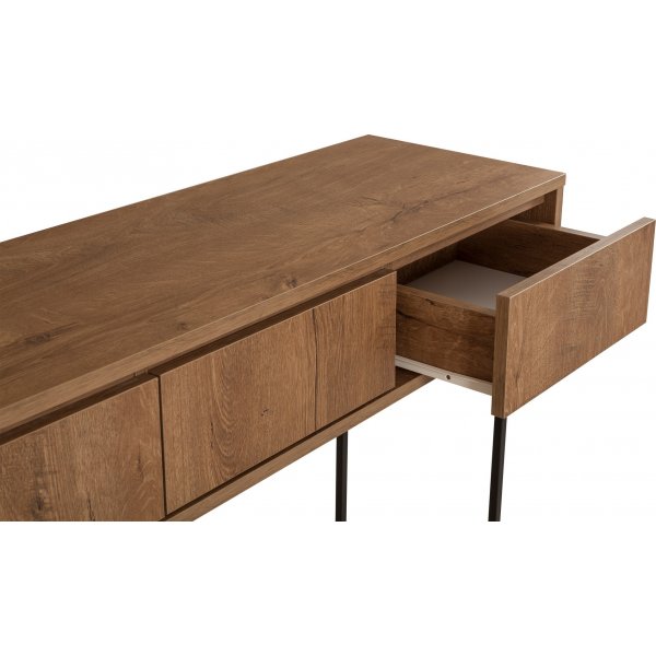 Table relief Mia 120x 36 cm - Noyer/noir Table relief Mia 120x 36 cm - Noyer/noir