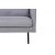 Eden 3-sits XL soffa - Grtt tyg + Flckborttagare fr mbler