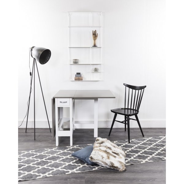 BOBO vit vgghylla i metall 120x60 cm