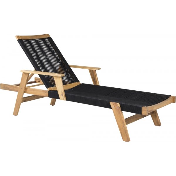 Little John solsäng - Svart/natur Little John solsäng - Svart/natur