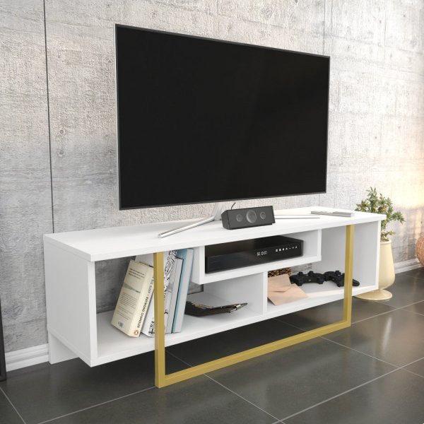 Banc multimdia Asal 120 cm - Dor/blanc