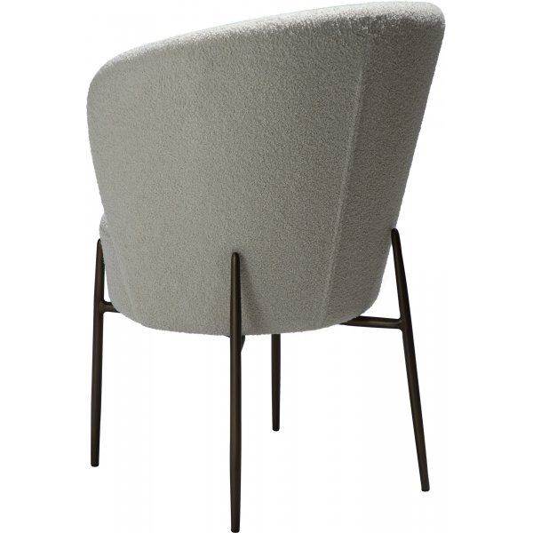 Orbit matstol - Dove bouclé Orbit matstol - Dove bouclé