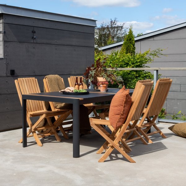 Togo eettafel 200 x 100 cm - Zwart