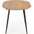 Table  manger Rocky 120-160 cm - Chne/noir