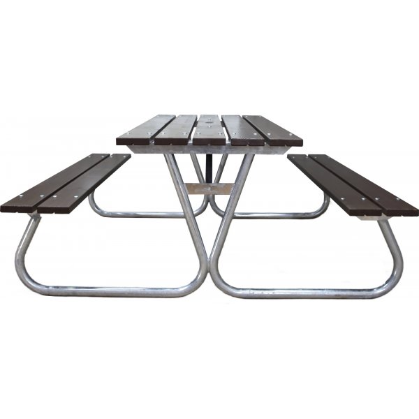 Stabil bnkset utan ryggstd - Brun